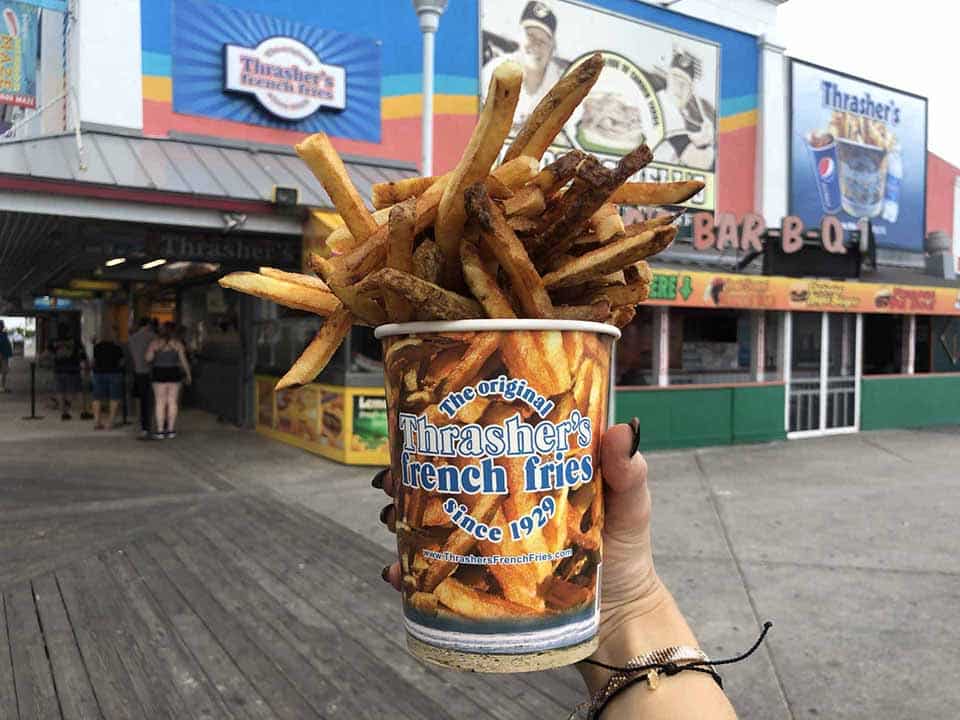 Thrashers french fries one of the best places to visit in ocean city