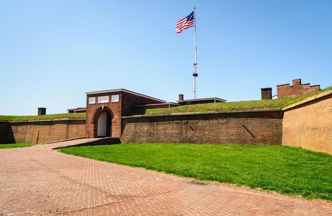 Fort mchenry main entrance gate in Baltimore Maryland